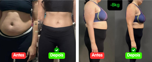 Resultado das alunas do VIP Online. Veja o antes e depois.
